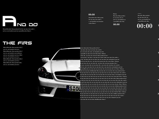 汽車宣傳冊(cè)印刷效果圖